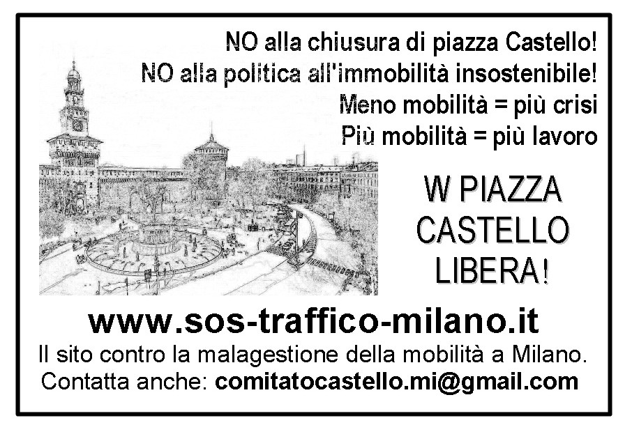Volantino per piazza Castello Volantino per piazza Castello